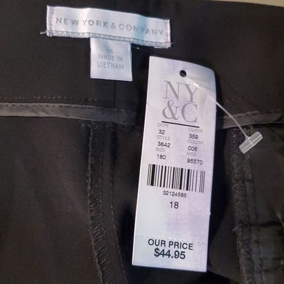 New York and Company black plus size slim ankle pants NWT - Picture 8 of 9